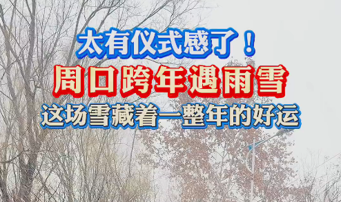 太有儀式感了！周口跨年遇雨雪 這場雪藏著一整年的好運